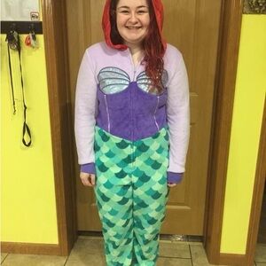 Disney Little Mermaid Ariel Adult Onesie Pajamas